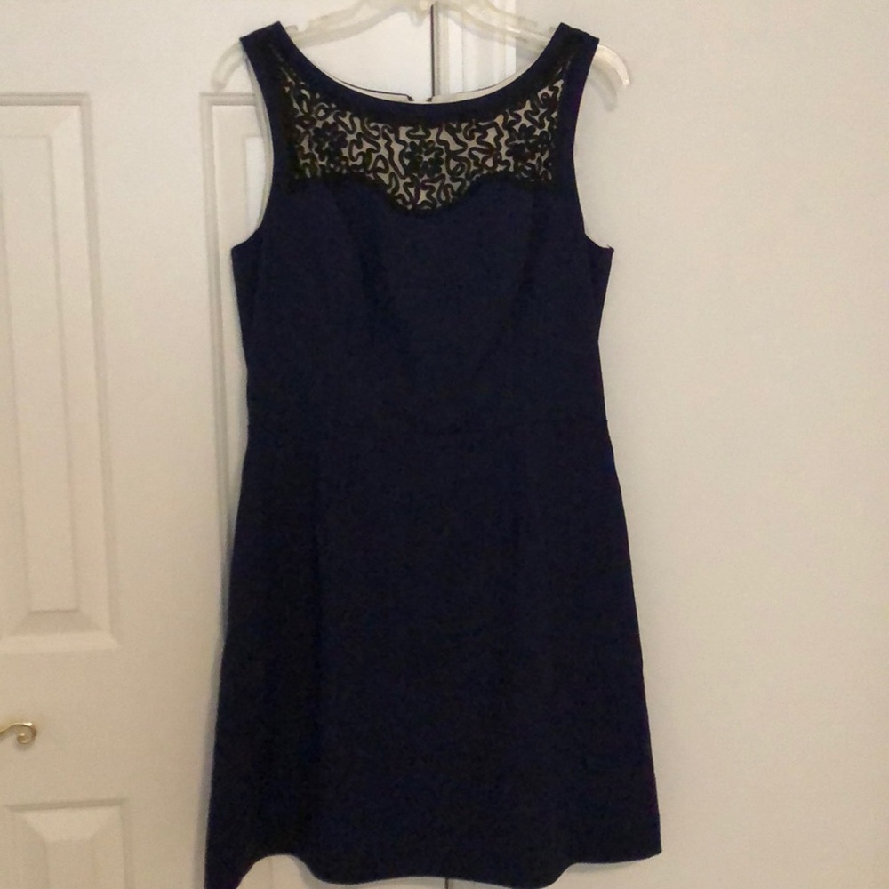 Lilly Pulitzer navy blue A-line dress!